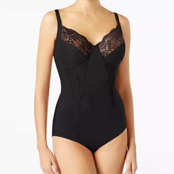 MAIDENFORM Women's Firm Control Embellished Unlined Shaping Bodysuit1456, 36C - Picture 1 of 2